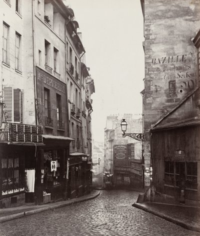 Rue de la Montagne-Sainte-Geneviève cerca de la intersección de Rue Laplace de Charles Marville
