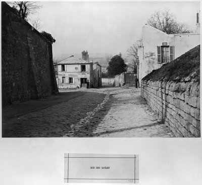Rue des Saules, París, 1858-78 de Charles Marville