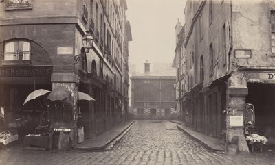 Rue du Contrat-Social, de la rue de la Tonnellerie, 1864-1865 de Charles Marville