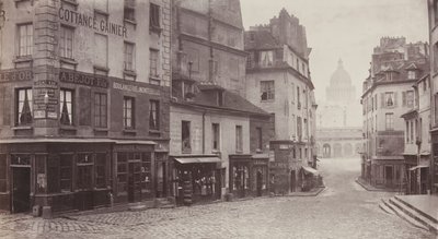 Rue du Haut-Pavé Panteón en la distancia, 1865-69 de Charles Marville