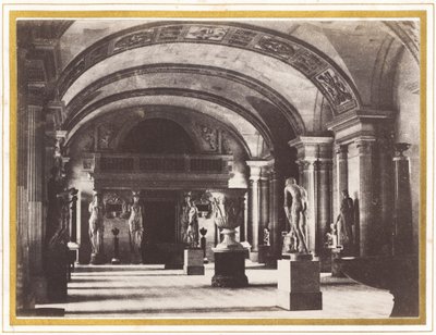 Sala de las Cariátides, en el Museo del Louvre de Charles Marville