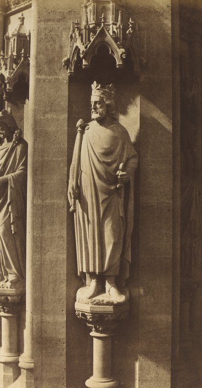 Estatua de Clovis, Iglesia de Sainte-Clotilde, París de Charles Marville