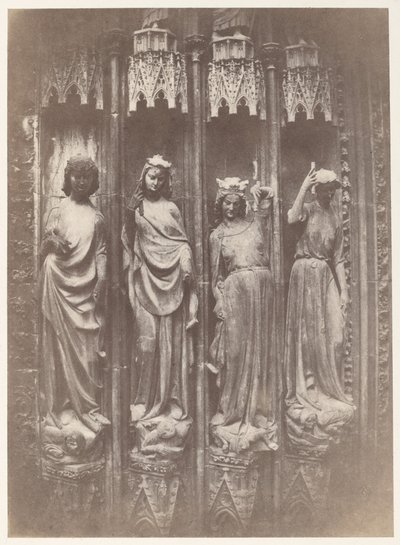 Las virtudes aplastando los vicios, Catedral de Estrasburgo de Charles Marville