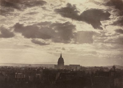 Sin título Estudio de nubes con Les Invalides, 1860 de Charles Marville