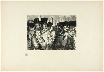Boulevard du Temple a medianoche, de Tirage Unique de Trente-Six Bois de Charles Maurand