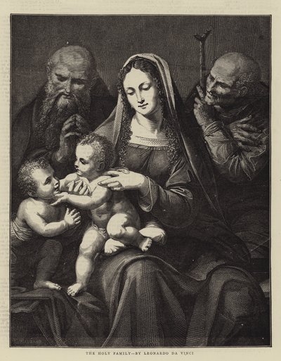 La Sagrada Familia, por Leonardo da Vinci de Charles Maurand