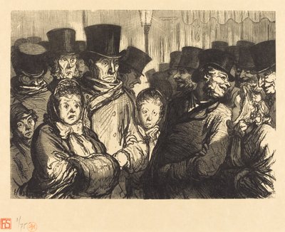 Boulevard du Temple a medianoche de Charles Maurand after Honoré Daumier