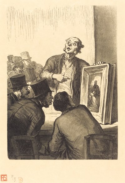 El Hotel de los Comisarios-priseurs: El Experto de Charles Maurand after Honoré Daumier