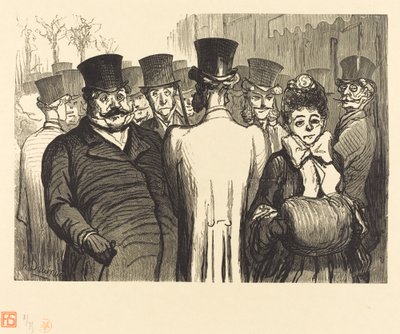 El Boulevard des Italiens de Charles Maurand after Honoré Daumier