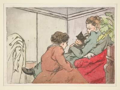 Mujer con un gato (La femme au chat) de Charles Maurin