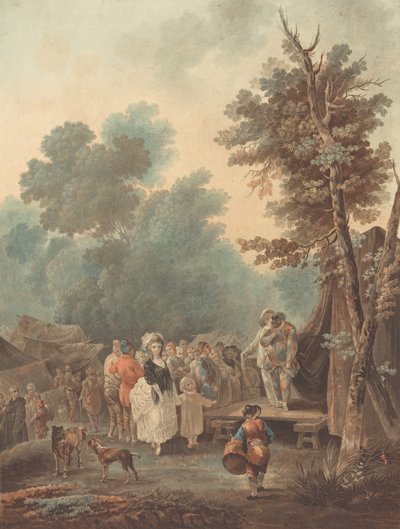 Feria de aldea, 1788 de Charles Melchior Descourtis