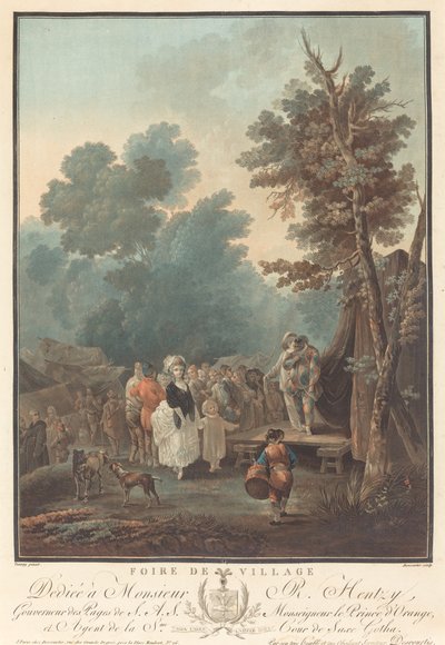 Feria de aldea, 1788 de Charles Melchior Descourtis