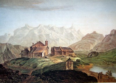 Hospicio de San Gotardo 1785 de Charles Melchior Descourtis