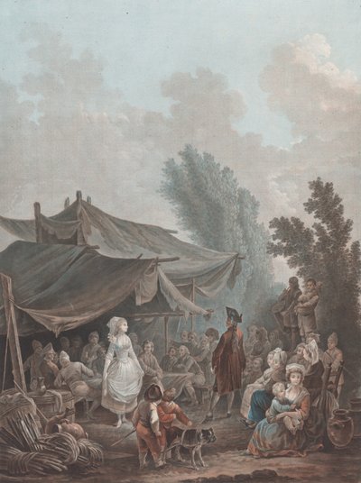 La Noce de Village, 1788-94 de Charles Melchior Descourtis