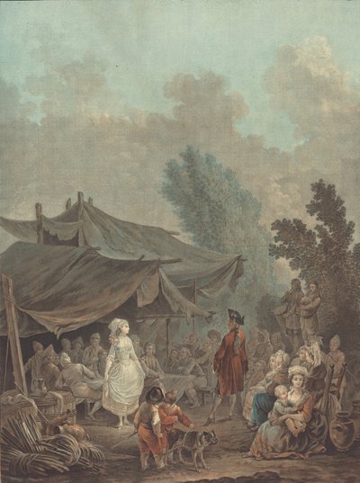 Boda de aldea, 1785 de Charles Melchior Descourtis