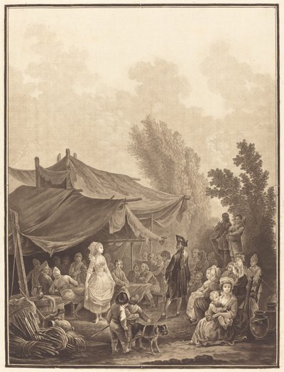 Boda de pueblo, 1785 de Charles Melchior Descourtis