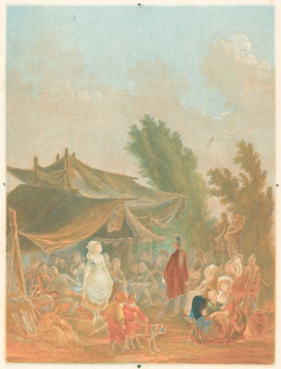 Boda de pueblo, 1785 de Charles Melchior Descourtis