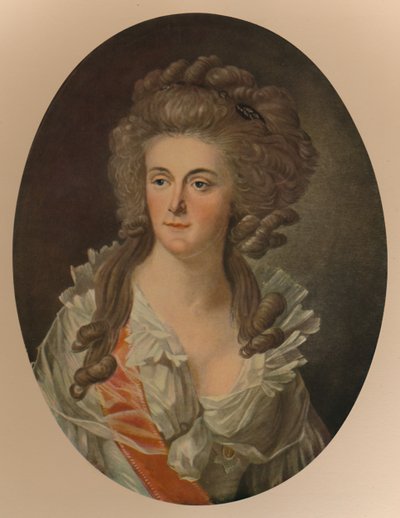 Princesa Federica Sofía Guillermina de Prusia, esposa de Guillermo V, Príncipe de Orange de Charles Melchior Descourtis