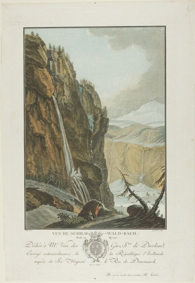 Vista de Schild-Wald-Bach, Prise Enhiver de Charles Melchior Descourtis