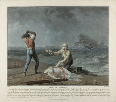Paul y Virginie de Charles Melchior & Schall Jean (1752-1825) Descourtis