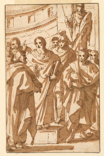 San Pablo predicando en el Areópago en Atenas de Charles Mellin