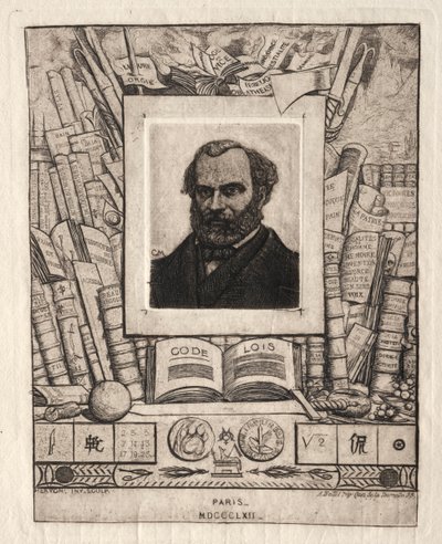 Armand Gueraud de Nantes, impresor y hombre de letras, 1862 de Charles Meryon
