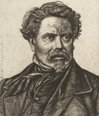 Benjamin Fillon, después de una fotografía, 1862 de Charles Meryon