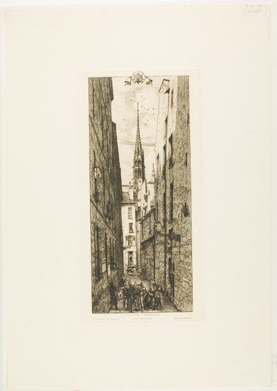 Calle Chantrey, París de Charles Meryon