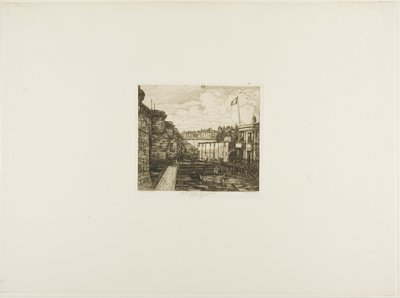 Establecimiento de baños fríos de Chevrier, París de Charles Meryon
