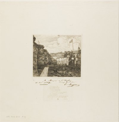 Establecimiento de baños fríos de Chevrier, París de Charles Meryon