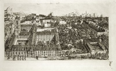 Colegio Henri IV y el Liceo Napoleón, 1864 de Charles Meryon
