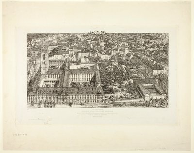 Colegio Henry IV (o Liceo Napoleón), París de Charles Meryon