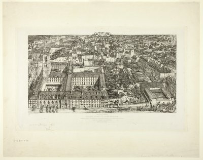 Colegio Henry IV (o Liceo Napoleón), París de Charles Meryon