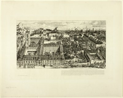 Colegio Henry IV (o Liceo Napoleón), París de Charles Meryon
