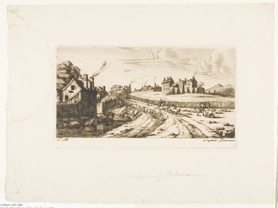 Entrada al suburbio de Saint-Marceau, París de Charles Meryon