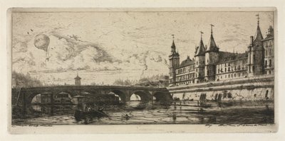 Grabados de París: El Puente del Intercambio de Charles Meryon
