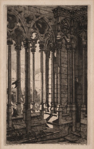 Grabados de París: La Galería de Notre Dame de Charles Meryon
