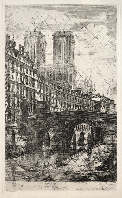 Aguafuertes de París: El pequeño puente de Charles Meryon