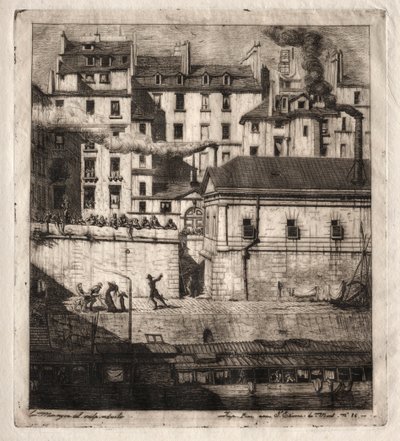 Aguafuertes de París: La Morgue de Charles Meryon