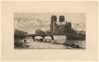 El Ábside de Notre Dame de París de Charles Meryon