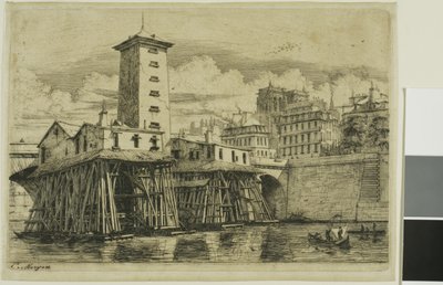 La Pompe Notre-Dame, París de Charles Meryon