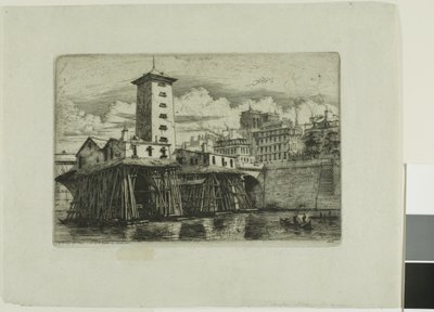 La Pompe Notre-Dame, París de Charles Meryon