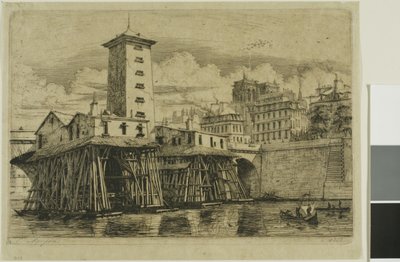 La bomba Notre-Dame, París de Charles Meryon