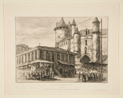 El Grand Chatelet [circa 1780 d de Charles Meryon