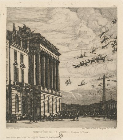 El Ministerio de la Marina, París de Charles Meryon