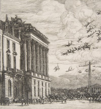 Le Ministère de la Marine, París, 1865 de Charles Meryon