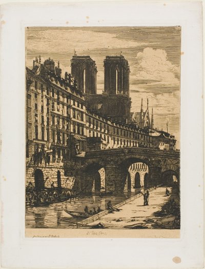 Le Petit Pont, París de Charles Meryon