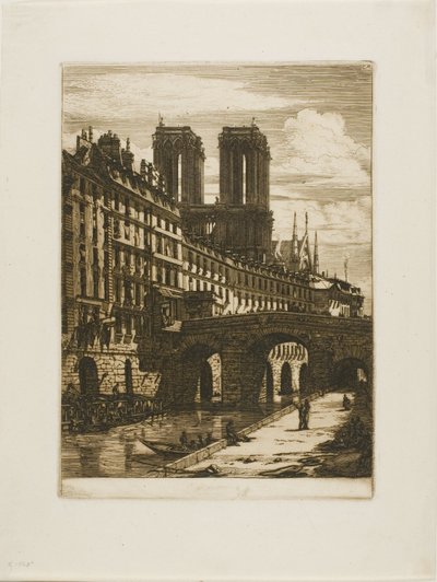 Le Petit Pont, París de Charles Meryon