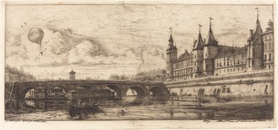 Le Pont-au-Change, París de Charles Meryon