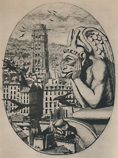 Le Stryge 8º Estado 6 34 x 5 18 Pulgadas, 1853, 1927 de Charles Meryon